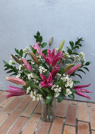 *Mothers Day* - Fresh Mixed Lily Arrangement - Wrapped