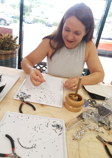 Beaded Fascinator Workshop (Half Day) - Catered