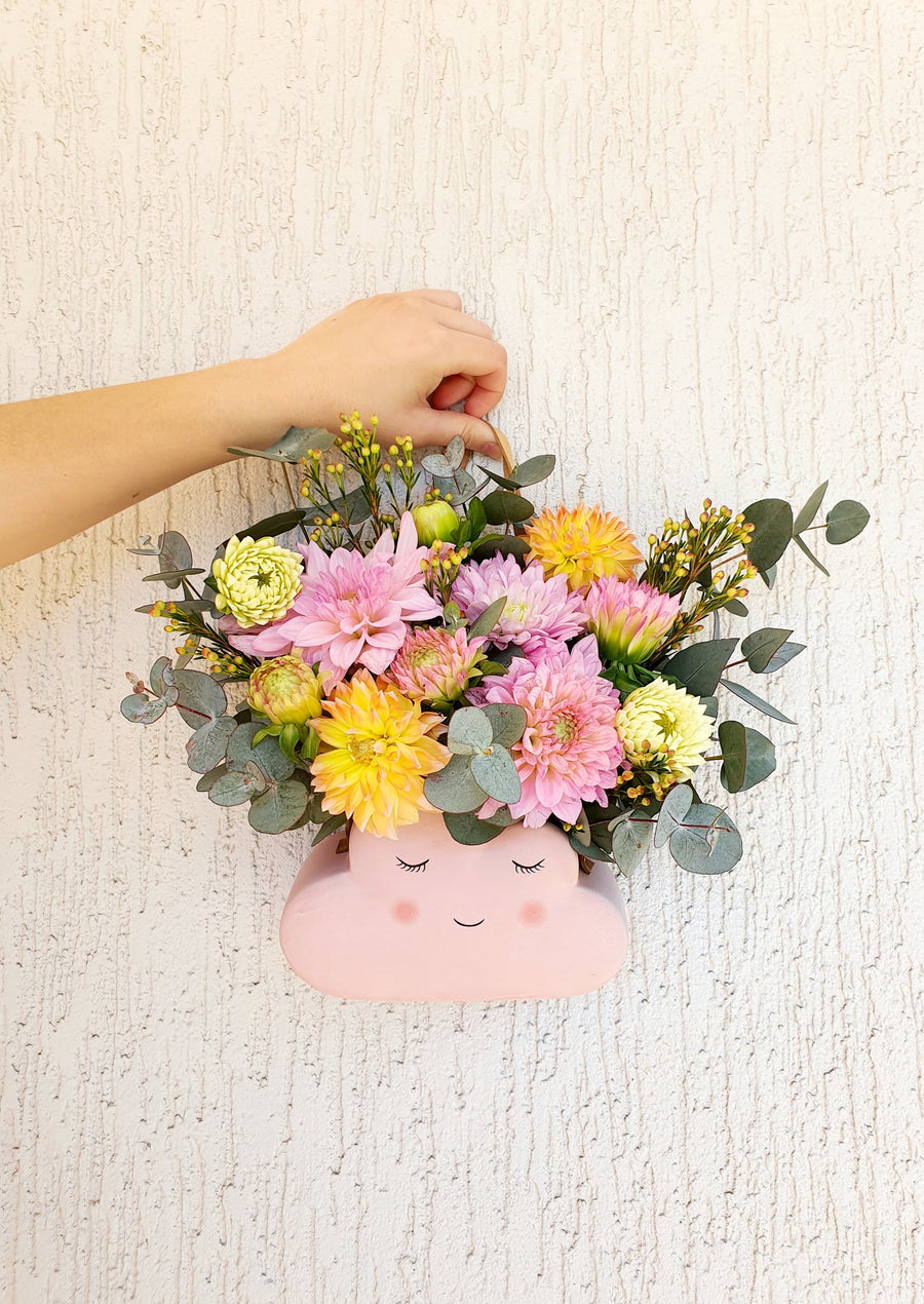 Hanging Cloud Planter - Pink