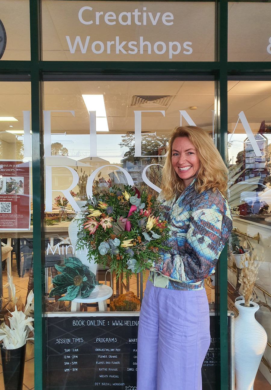 Christmas Wreath Making Workshop - FRESH FLOWERS