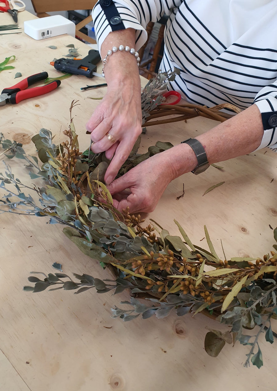 Everlasting Dry Floral Wreath Workshop