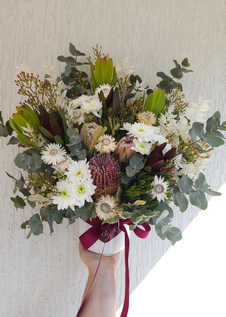 Seasonal Mixed Fresh Natives - set in Vase - FLORIST CHOICE