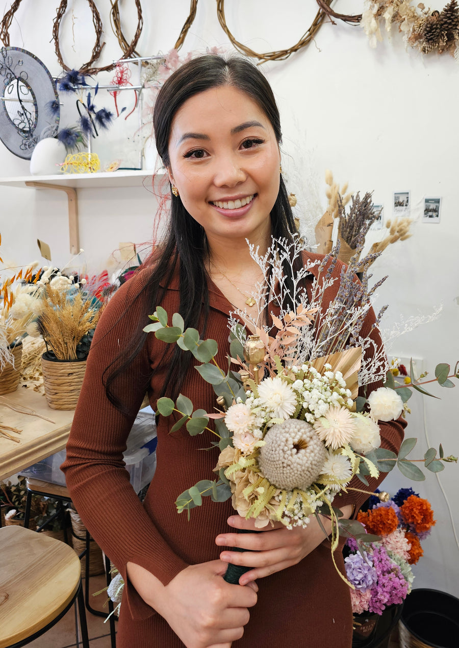 Everlasting Dry Flower Posy Workshop