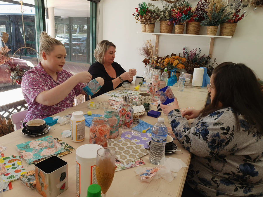 Paint and Sip - The art of Decoupage