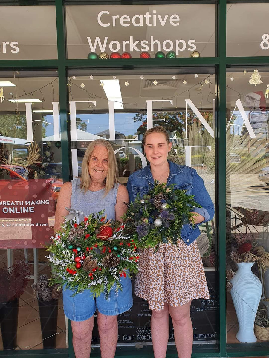 Christmas Wreath Making Workshop - FRESH FLOWERS