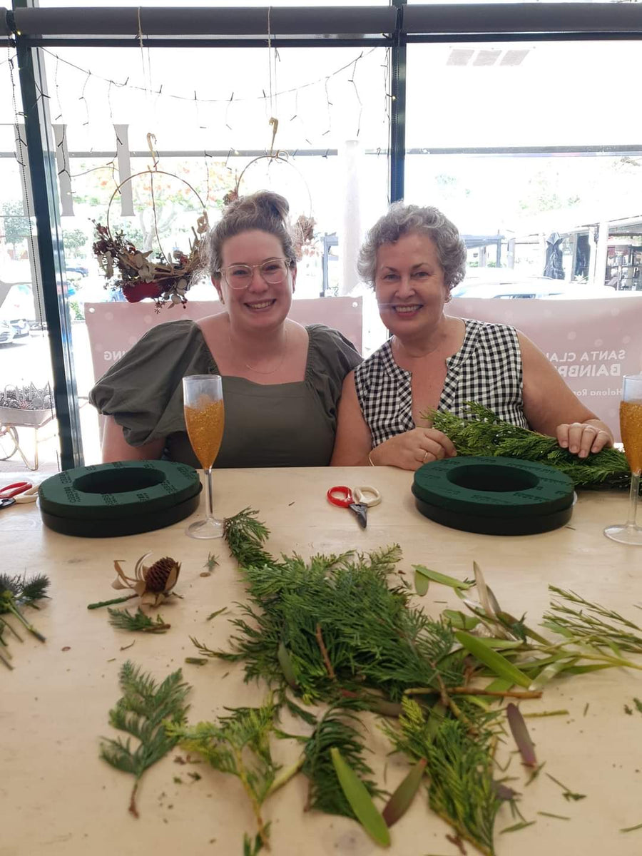 Christmas Wreath Making Workshop - FRESH FLOWERS
