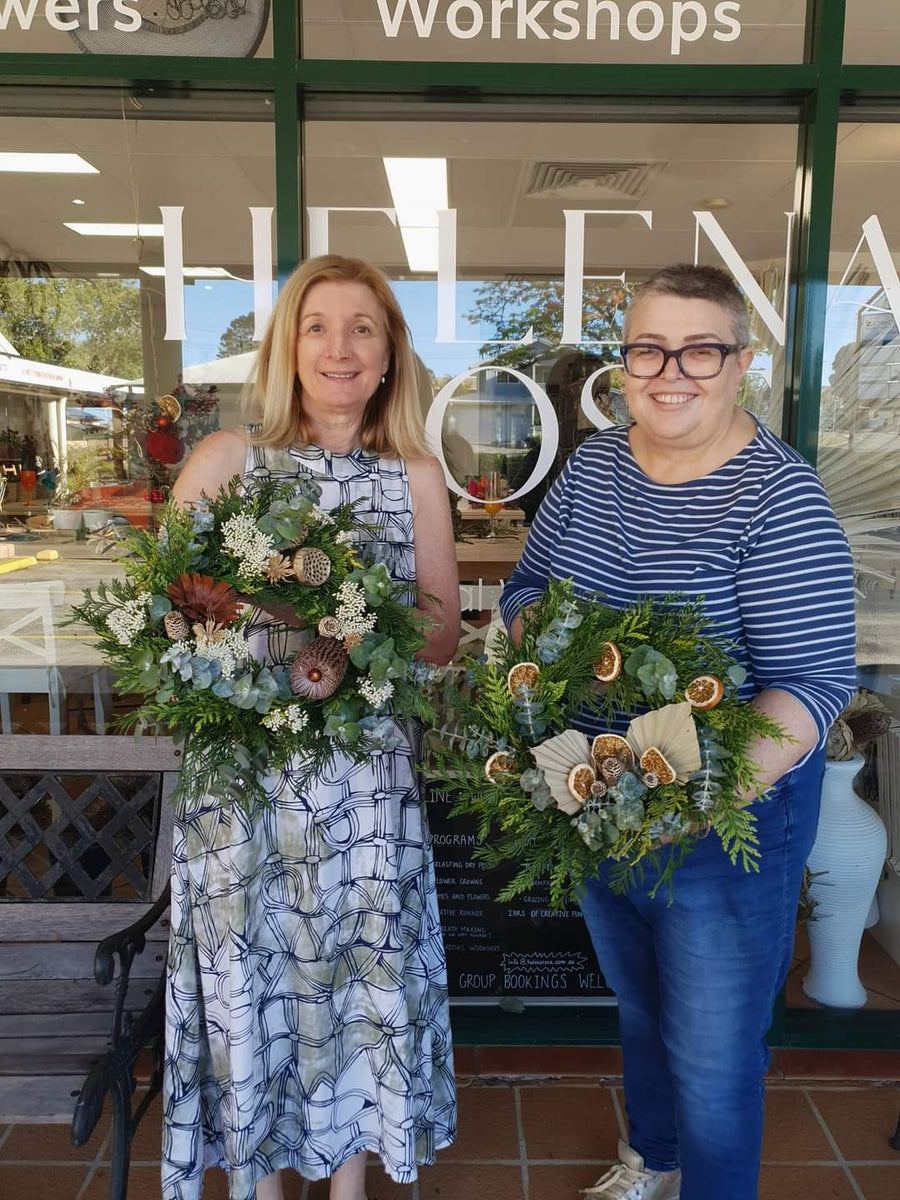 Christmas Wreath Making Workshop - FRESH FLOWERS