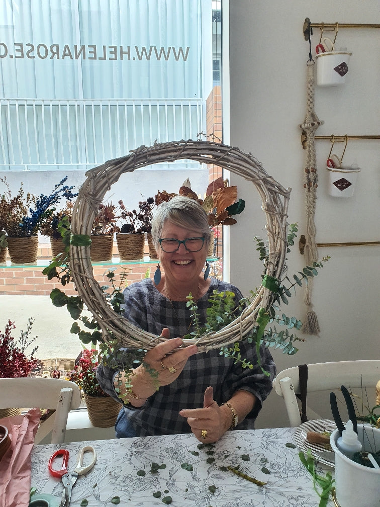 Everlasting Dry Floral Wreath Workshop