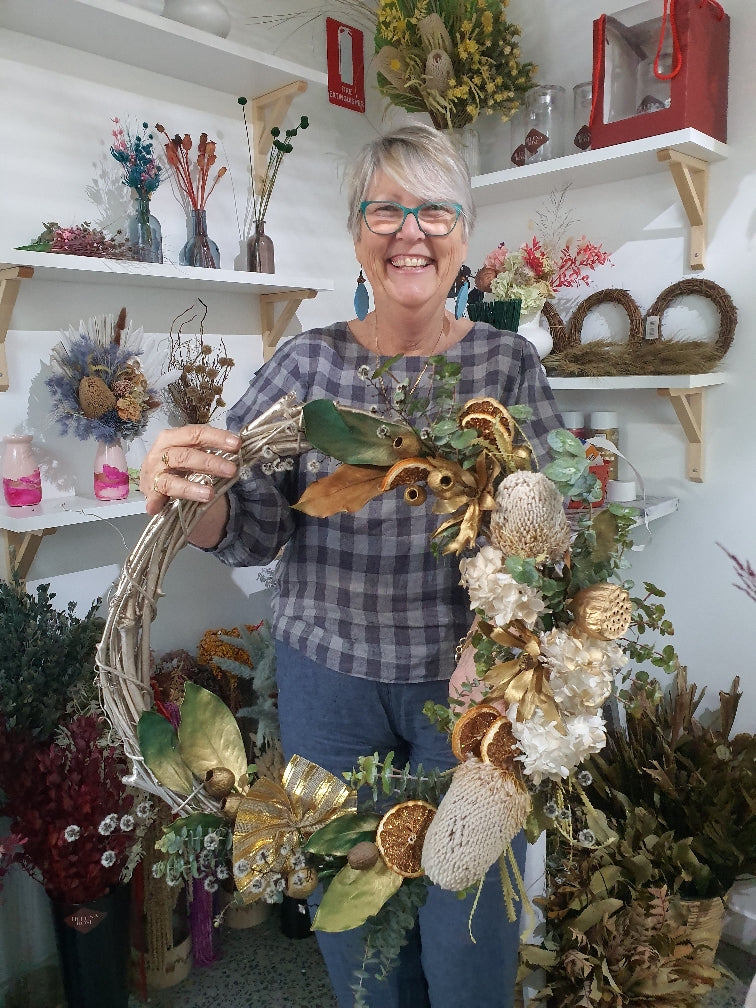Everlasting Dry Floral Wreath Workshop