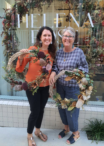*Christmas Edition* Everlasting Dry Floral Wreath Making Workshop (Vine Base) - Travel Only (PRIVATE GROUP BOOKINGS)