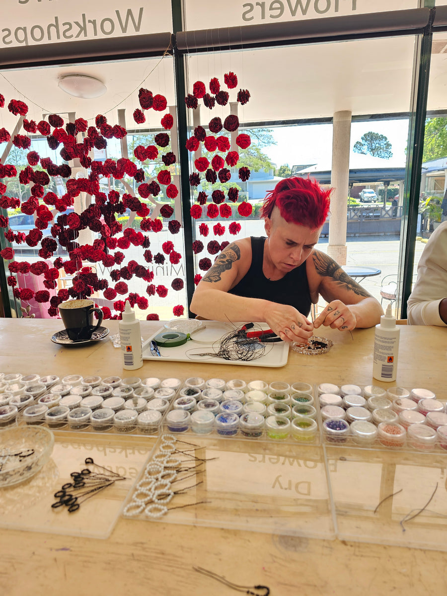 Beaded Fascinator Workshop (Half Day) - Lunch Included