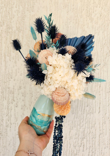 *BESPOKE* Dry Floral Posy - set in vase