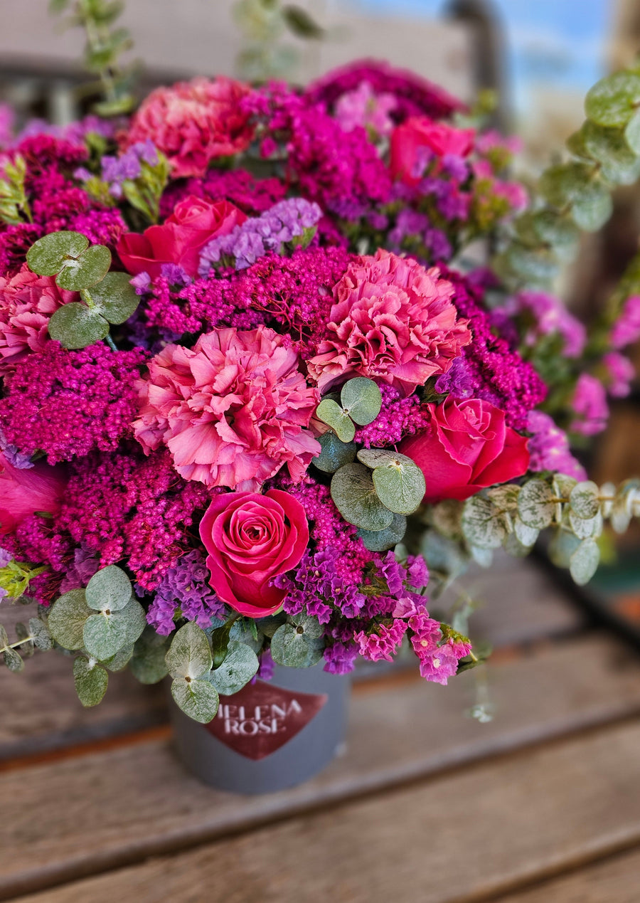 *Mothers Day* Seasonal Mixed Fresh Florals - set in Vase - PINK TONES