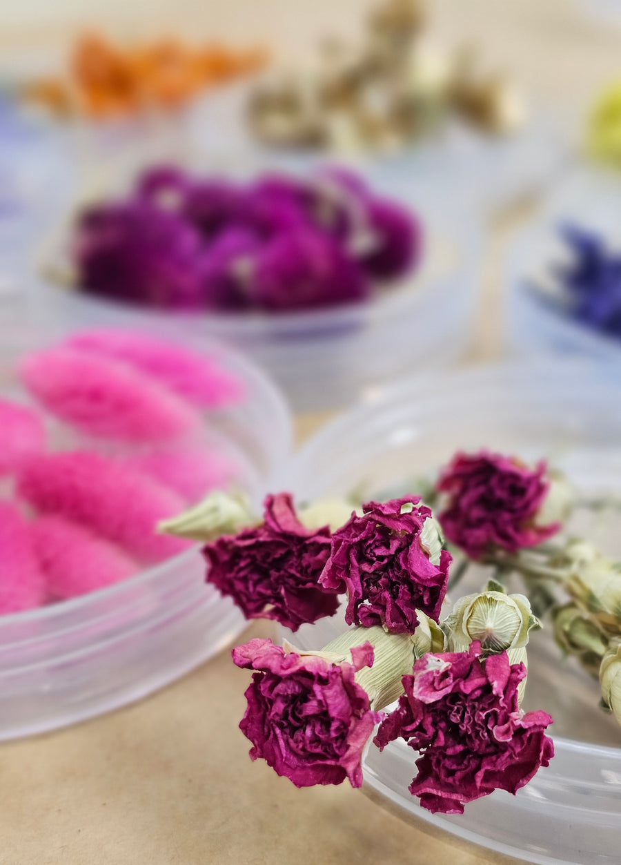 Everlasting Cake Florals - wired and taped - ready for use