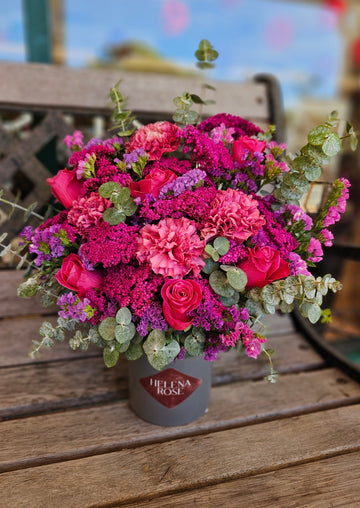 *Mothers Day* Seasonal Mixed Fresh Florals - set in Vase - PINK TONES