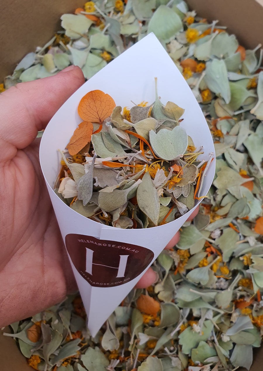 Dry Mixed Flower Confetti - Rustic Sage