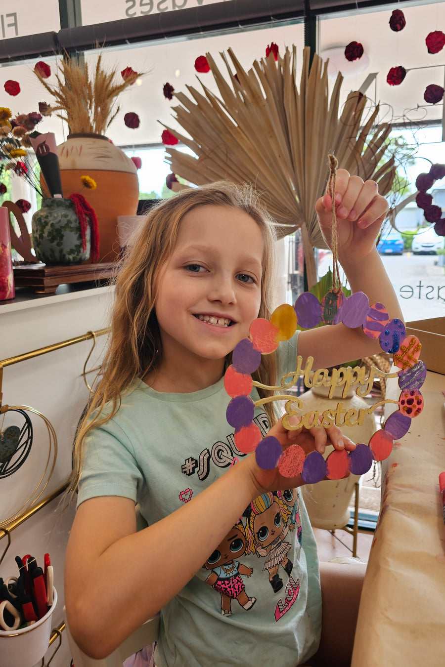 Kids Paint Your Own Easter Plywood Wreath Workshop - Friday 29th March