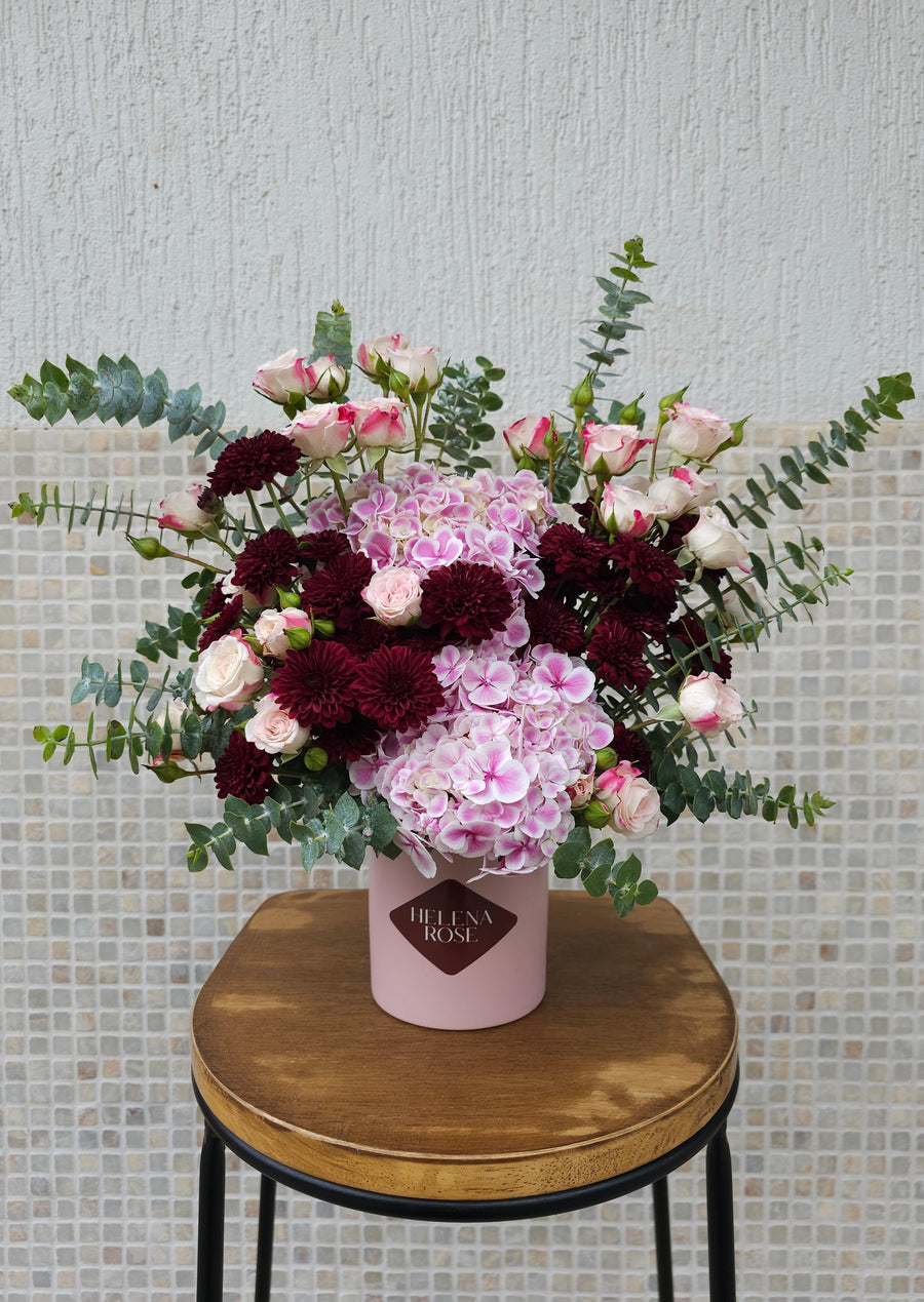Seasonal Mixed Fresh Florals - set in Vase - FLORIST CHOICE