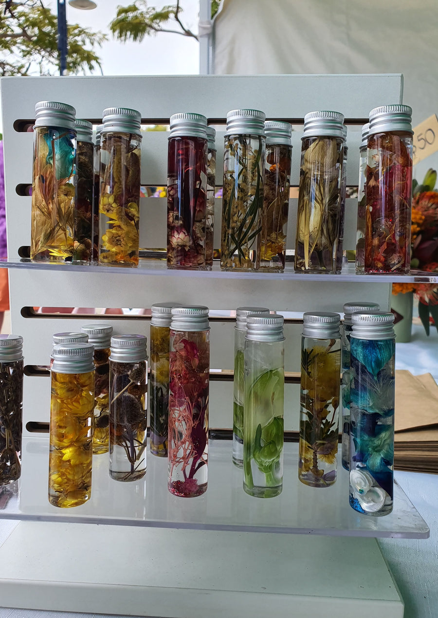 Florals in a Bottle - Floral Herbariums - MIXED FLORALS - Florist Choice - 95mm
