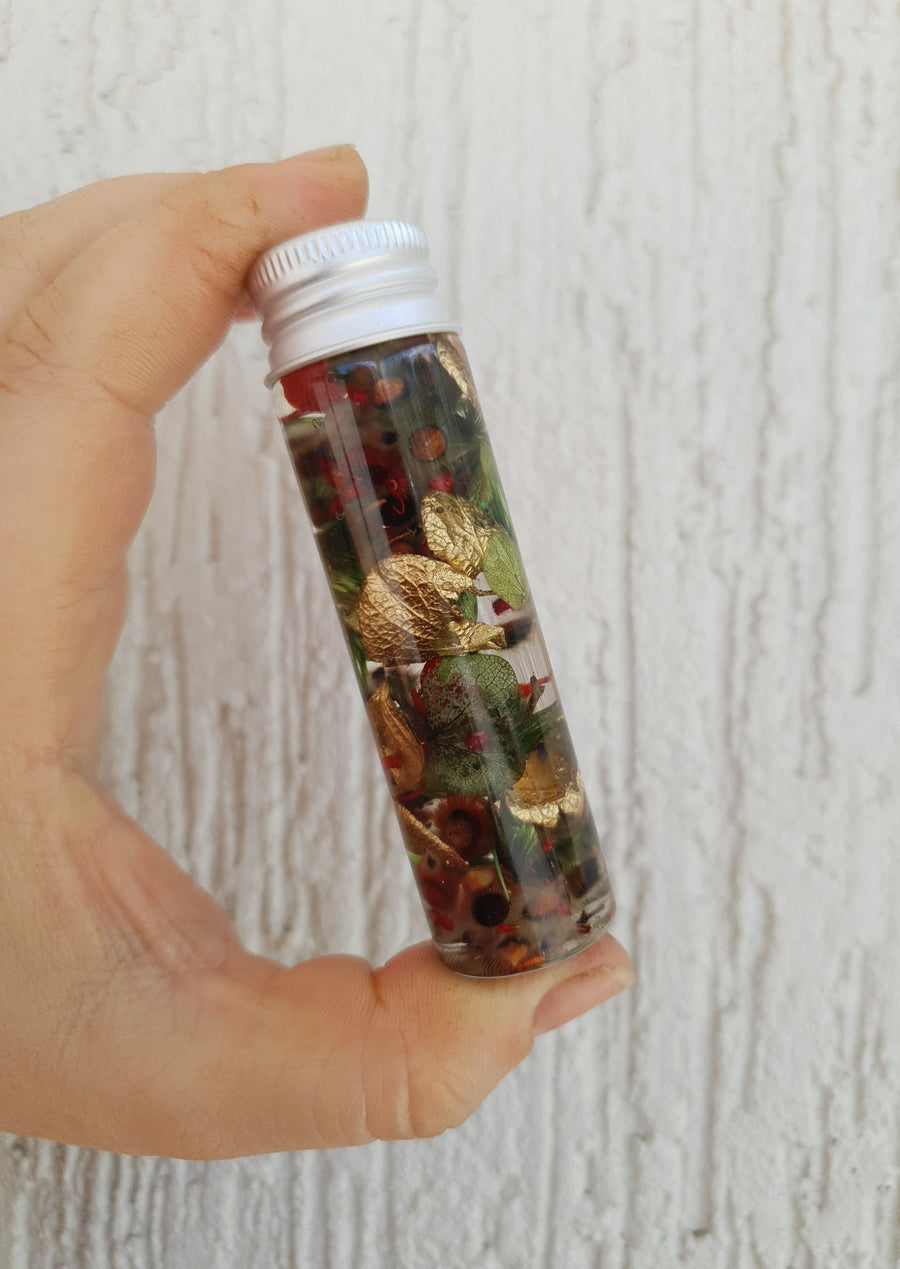 Floral Herbarium Bottle - MIXED FLORALS - Florist Choice - 95mm