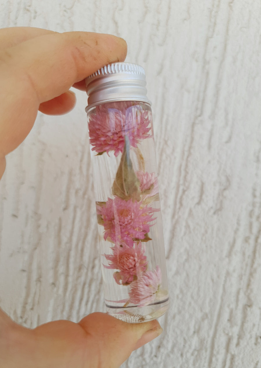 Floral Herbarium Bottle - MIXED FLORALS - Florist Choice - 95mm