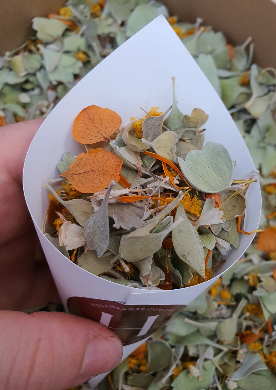 Dry Mixed Flower Confetti - Rustic Sage