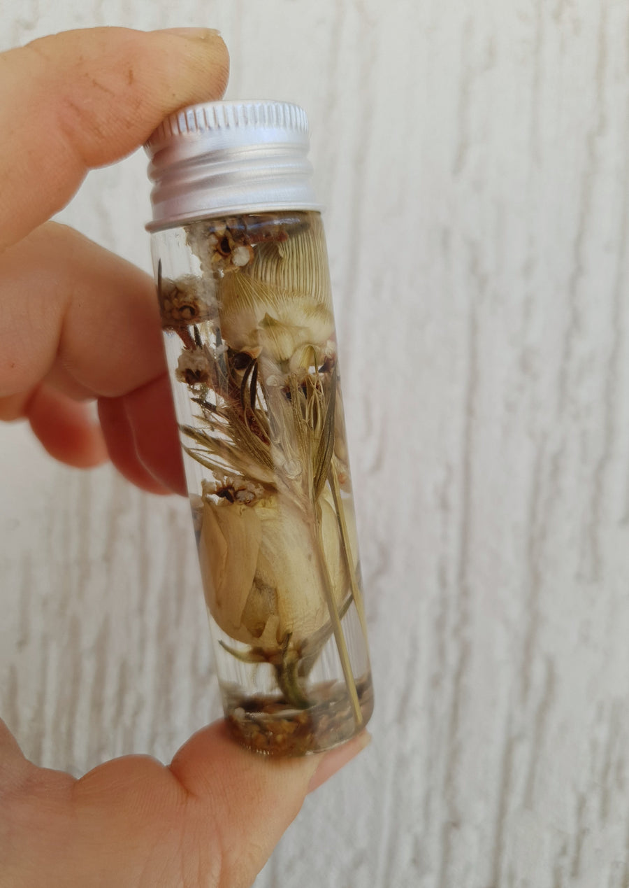 Florals in a Bottle - Floral Herbariums - MIXED FLORALS - Florist Choice - 95mm