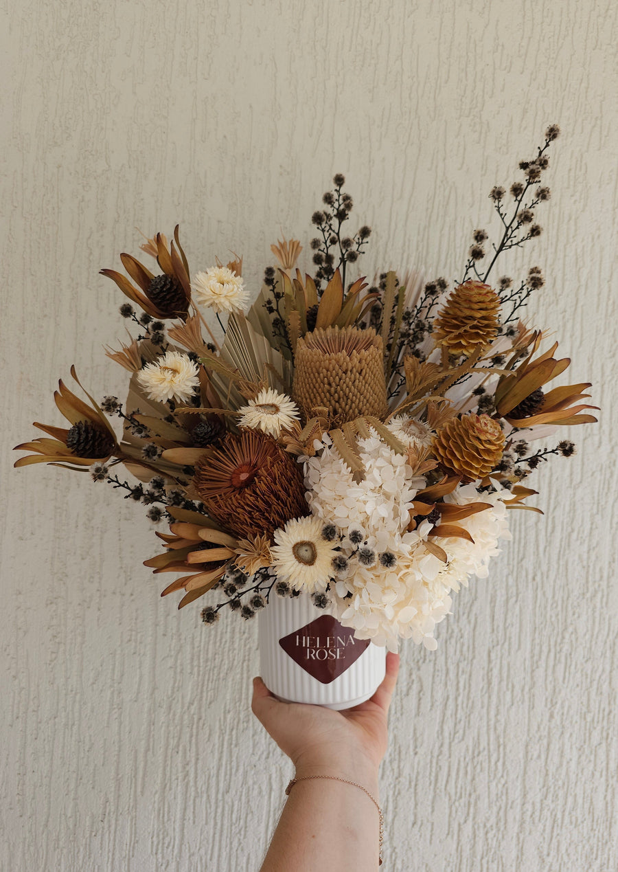 Dry Floral Arrangement Neutrals -   