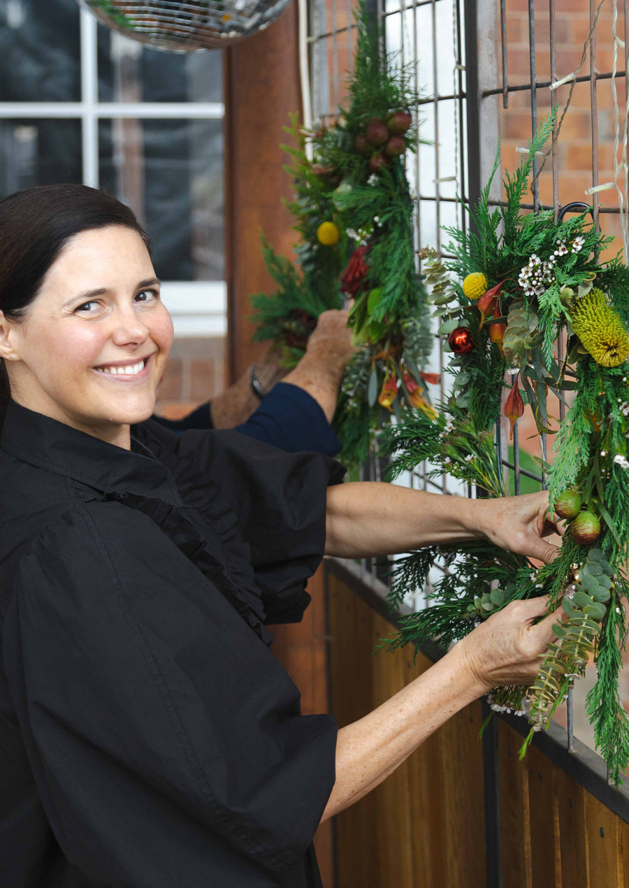 Christmas Wreath Making Workshop - FRESH FLOWERS