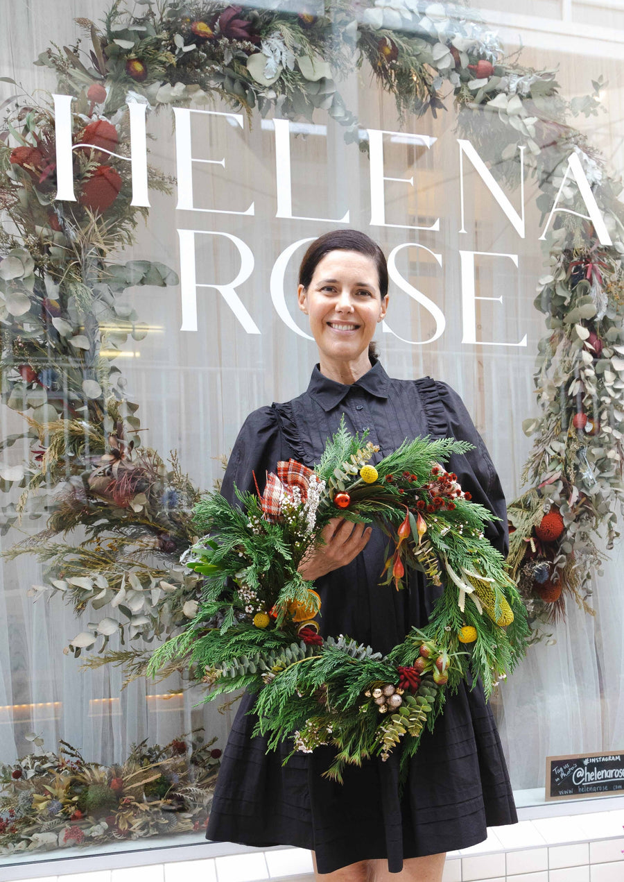 Christmas Wreath Making Workshop - FRESH FLOWERS