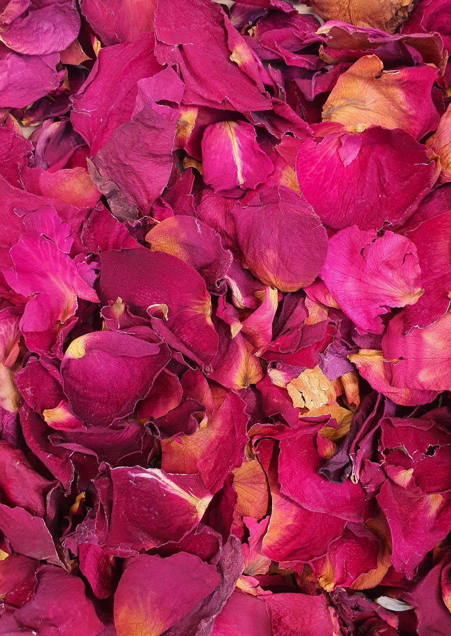 Valentine's Day Rose Petal Scatter - Dry Rose Petals - RED
