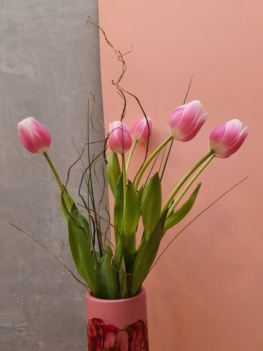 Fresh Tulip bundles - Wrapped - Pink