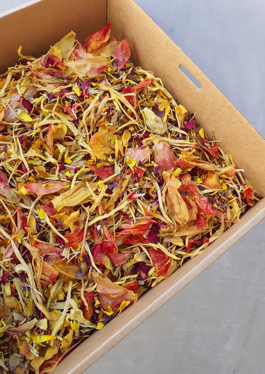 Dry Mixed Flower Confetti - Sunset