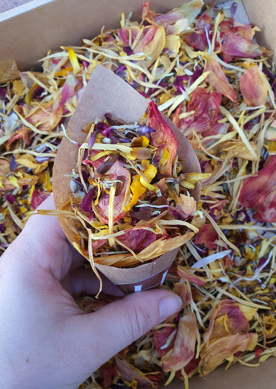 Dry Mixed Flower Confetti - Sunset