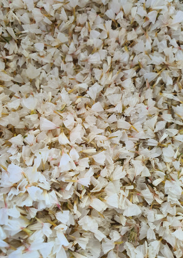 Dry Statice Confetti - White