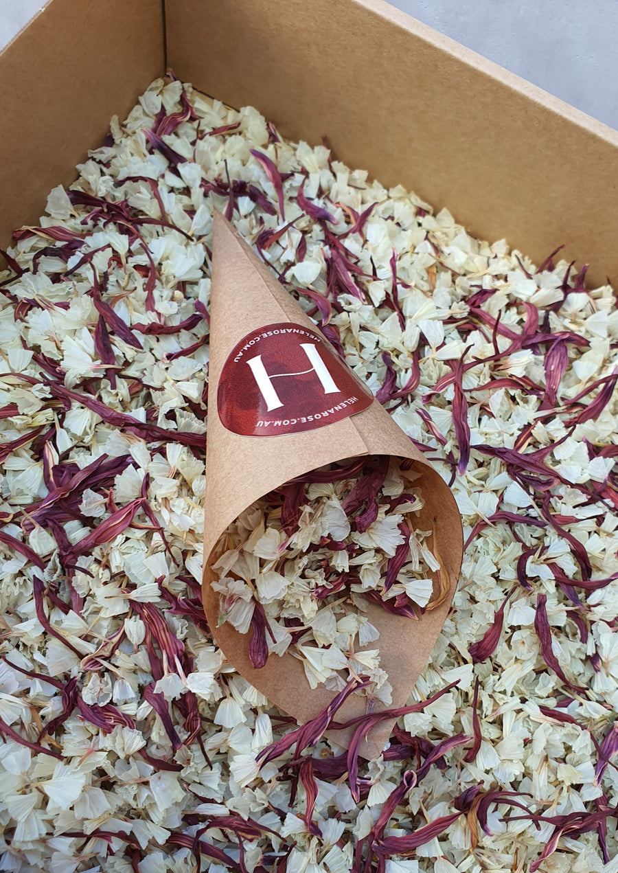 Dry Chrysanthemum Confetti - Burgundy