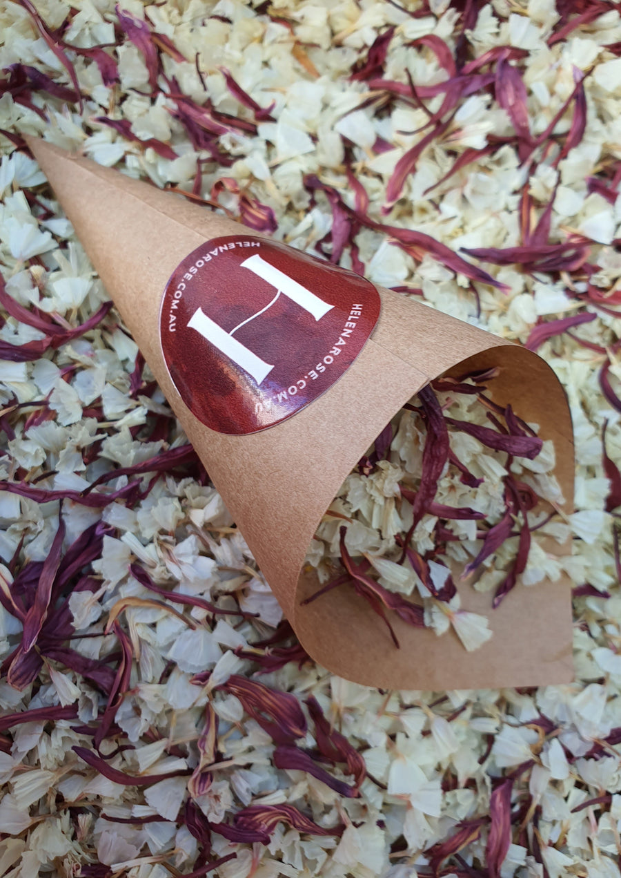 Dry Chrysanthemum Confetti - Burgundy