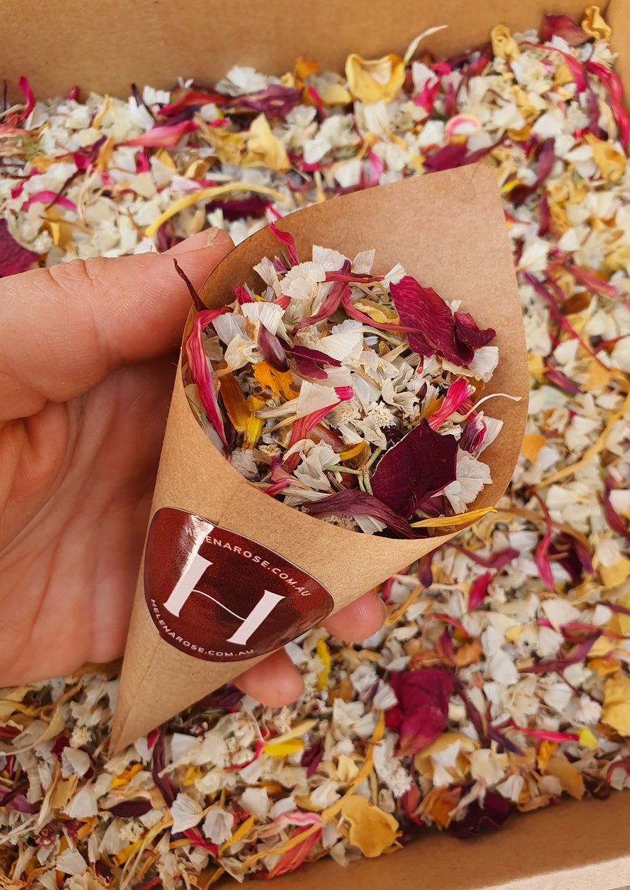 Dry Chrysanthemum Confetti - Sunset Mix