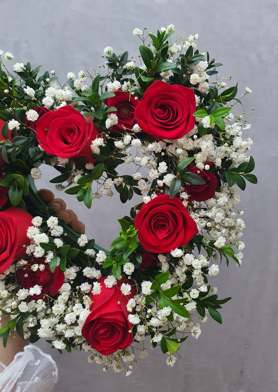 Valentine's Day - Fresh Floral Heart Wreath Workshop