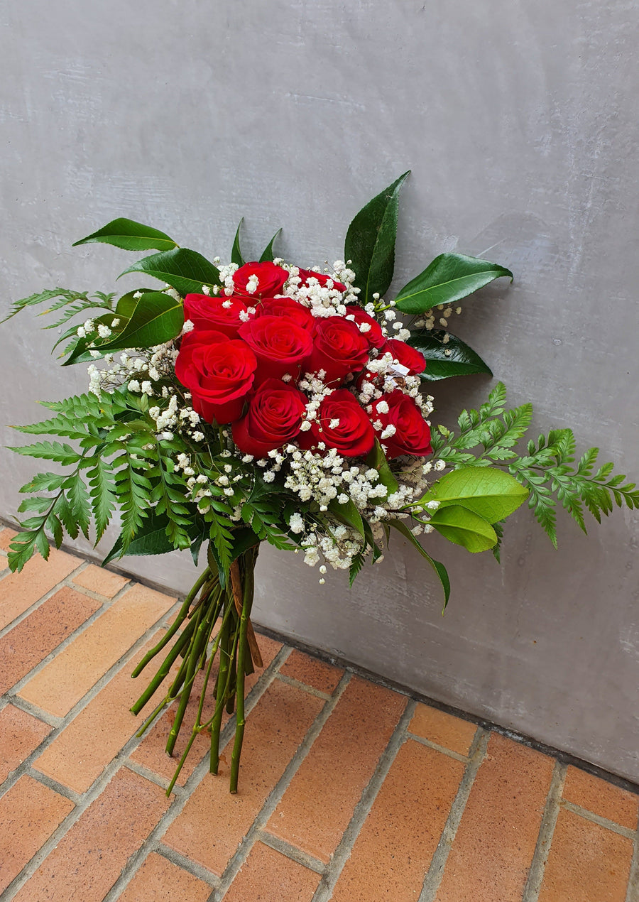 Two Dozen Roses - Wrapped with Foliage – HelenaRose.com.au
