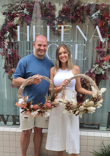 Everlasting Dry Floral Wreath Making Workshop (Vine Base) - Travel Only (PRIVATE GROUP BOOKINGS)