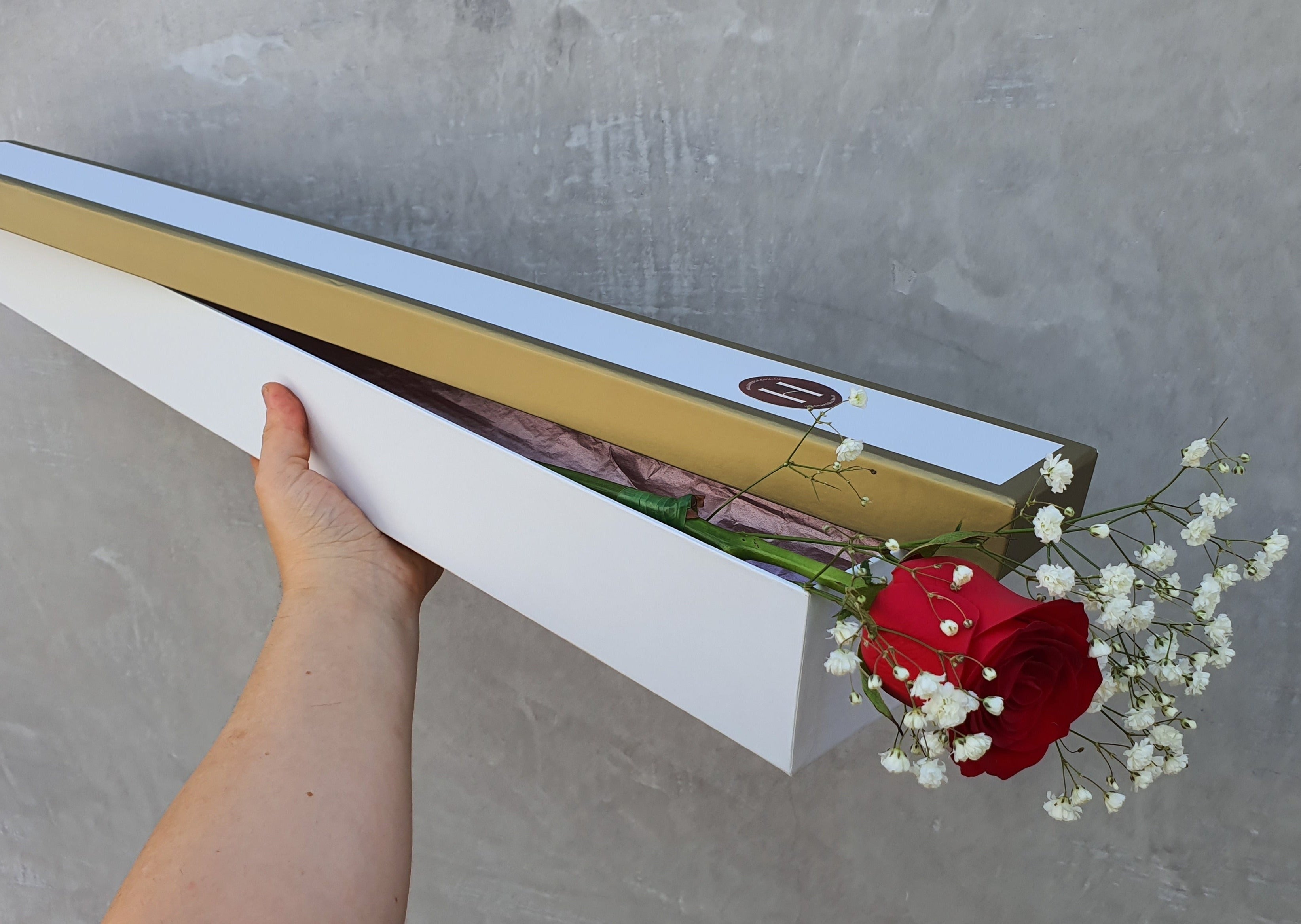 Rose Under A Box Single Rose in Box – HelenaRose.com.au