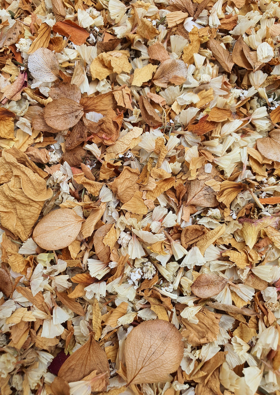Dry Mixed Flower Confetti - Vintage Tones