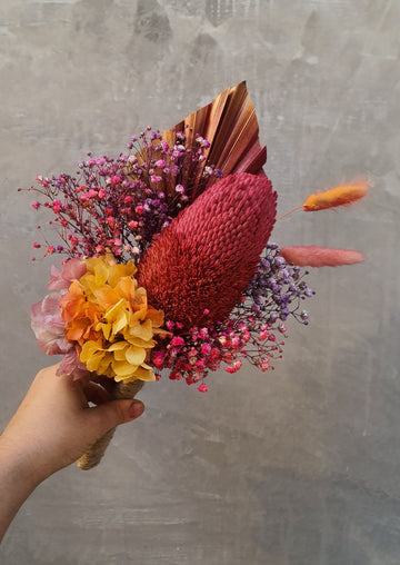 Dry Posy - Rainbow