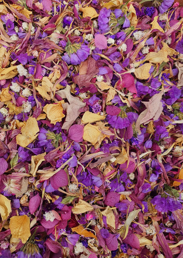 Dry Mixed Flower Confetti - Purple Tones