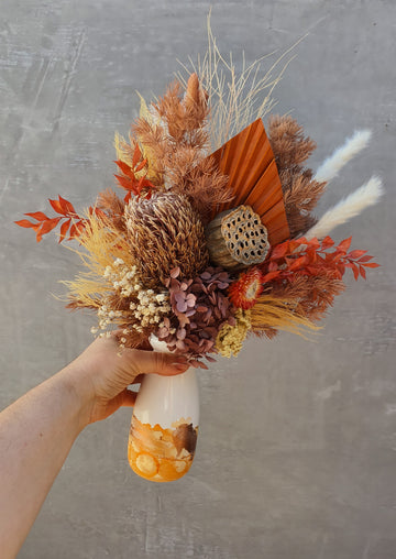 Dry Posy - Orange Tones