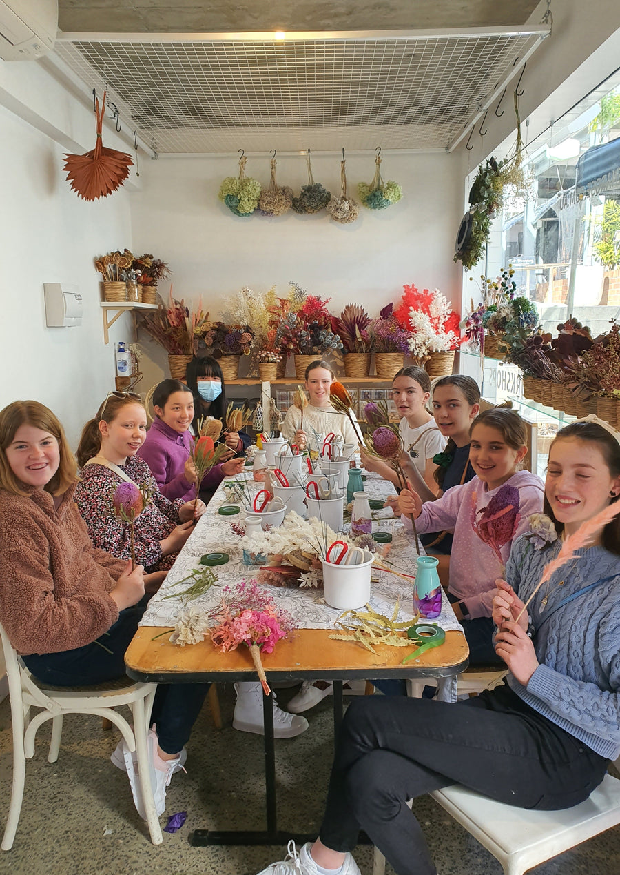 KIDS PARTY - Dry Posy Making (Recommended 9yrs+) - PRIVATE BOOKINGS ONLY
