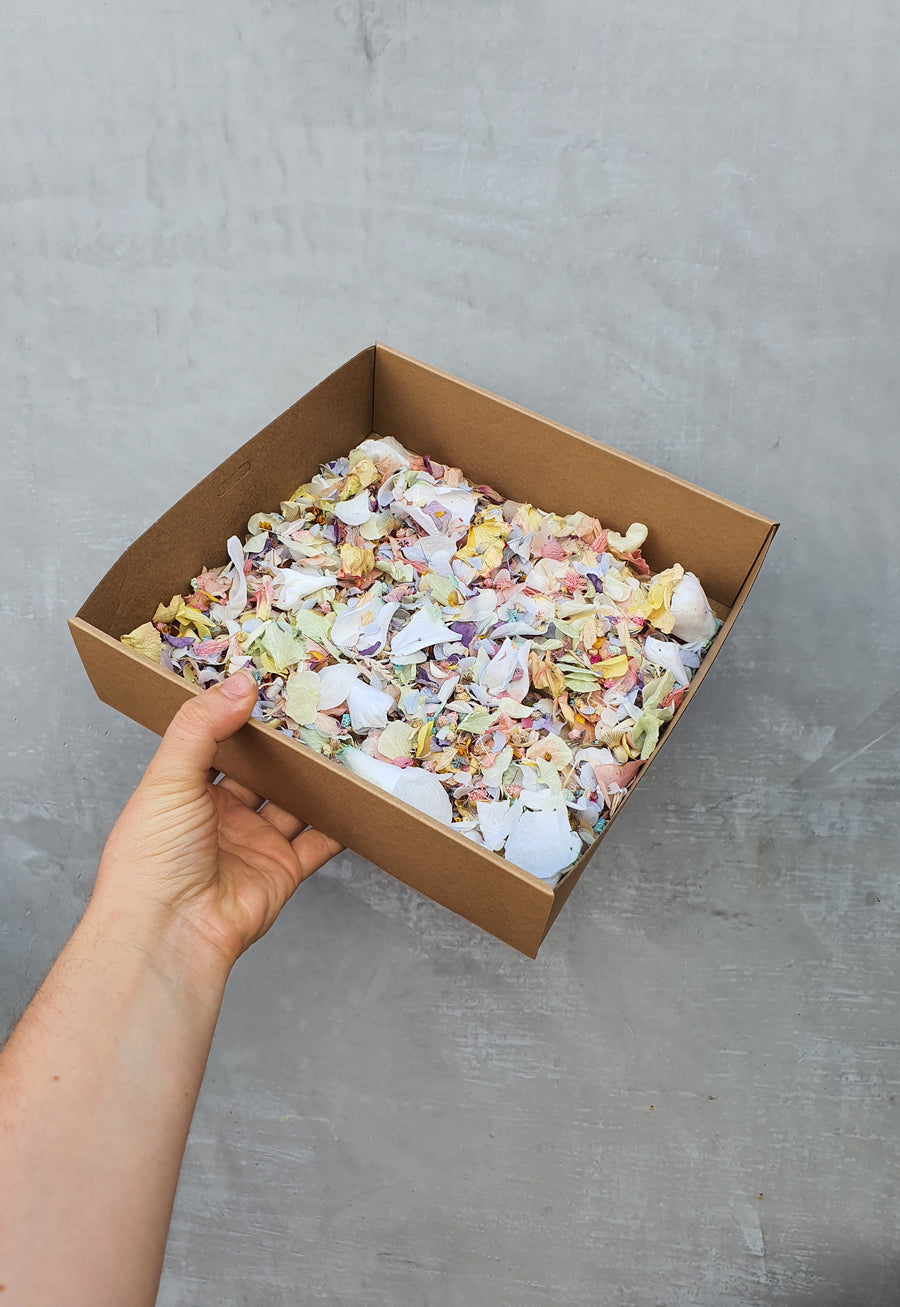 Preserved Mixed Flower Confetti - Vintage Pastels