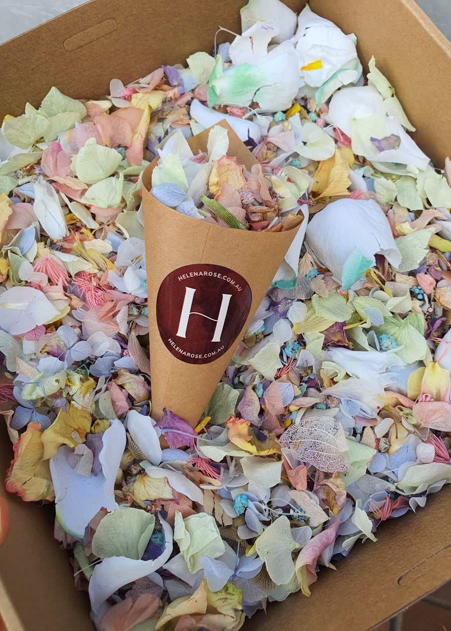 Preserved Mixed Flower Confetti - Vintage Pastels