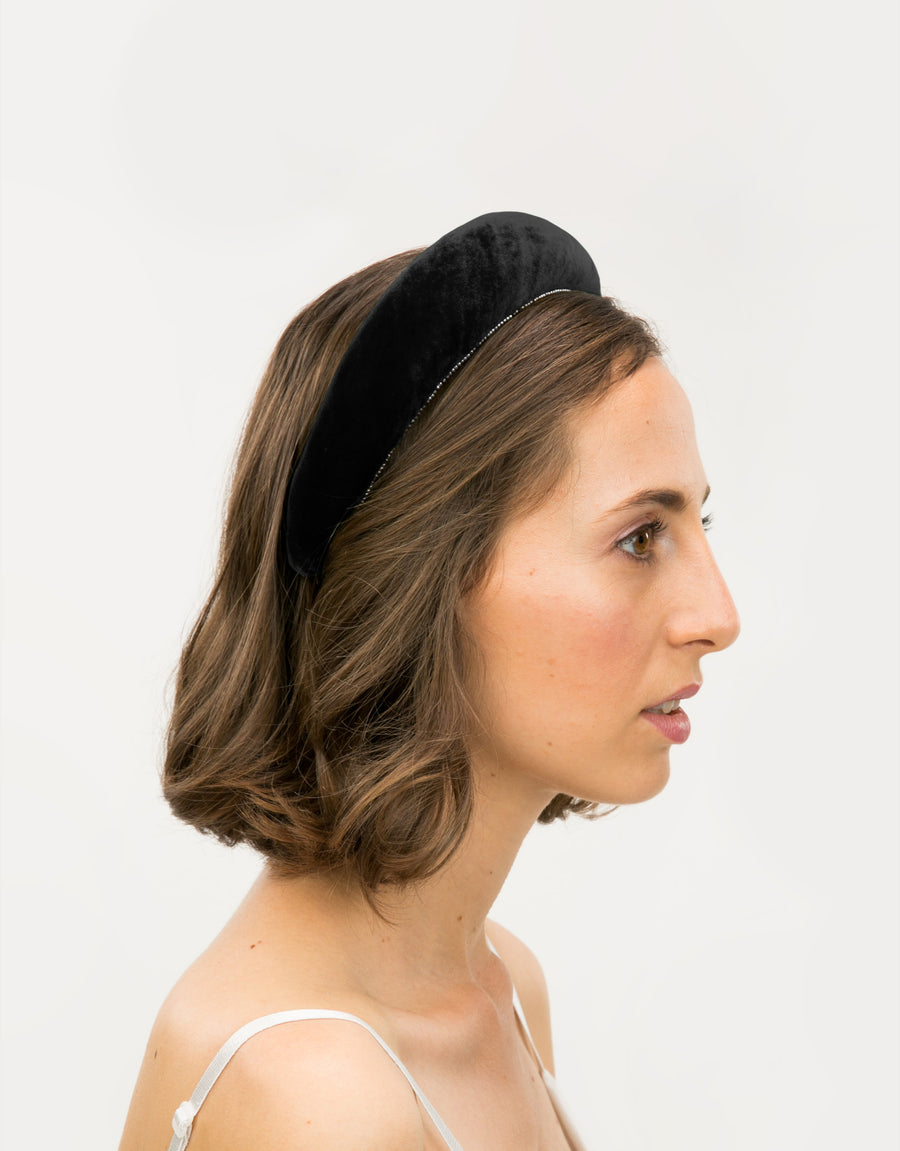 Ash Velvet Band - Black